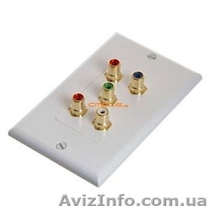 WP 566-N Component Video Audio 5-RCA Золото разъем