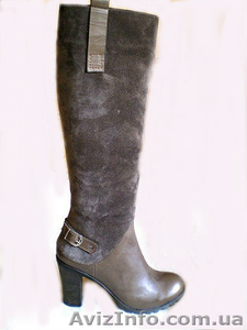 Модные серые зимние женские сапоги на каблуке. Приятные цены. - <ro>Изображение</ro><ru>Изображение</ru> #1, <ru>Объявление</ru> #1176559