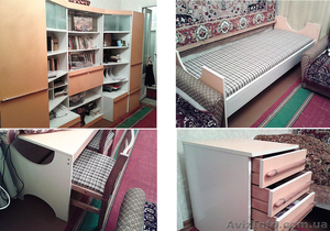 Продается комплект мебели  "Корал" пр-во Румыния - стенка, кровати, стол, стулья - <ro>Изображение</ro><ru>Изображение</ru> #1, <ru>Объявление</ru> #1204239