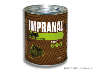 Чешский тонкослойный лак-лазурь для дерева Impranal на водной основе.