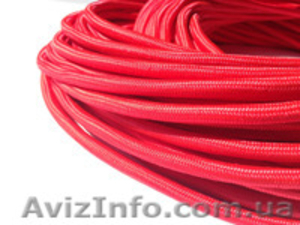 Провод в текстильной (тканевой) оплетке красного цвета - <ro>Изображение</ro><ru>Изображение</ru> #1, <ru>Объявление</ru> #1109006