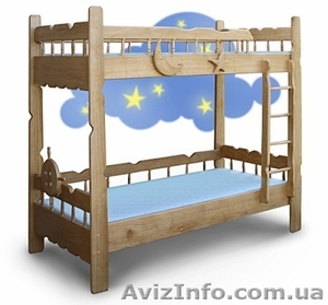 Двухъярусная кровать из ясеня «Врунгель»
