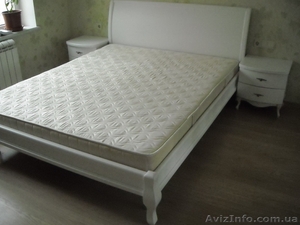 Белая деревянная кровать - <ro>Изображение</ro><ru>Изображение</ru> #1, <ru>Объявление</ru> #1372386