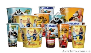 Продам стакан премьерный для попкорна все размеры  