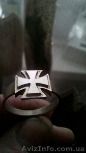 Серебренное кольцо Железный крест - <ro>Изображение</ro><ru>Изображение</ru> #4, <ru>Объявление</ru> #1504164