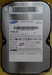 Жесткий диск Samsung SP0812N_TK100-24 - <ro>Изображение</ro><ru>Изображение</ru> #1, <ru>Объявление</ru> #1542622