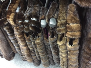 Теплая меховая жилетка песец