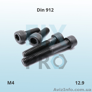 Болт высокопрочный с внутренним шестигранником DIN 912 высокопрочный