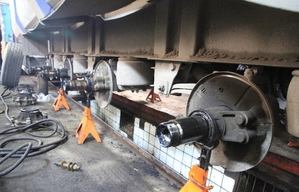 Реставрация посадочных мест под подшип для полуприцепа по запчастям