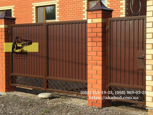 Ворота,  паркани,  перила,  навіси,  ангари. Встановлення воріт та огорож