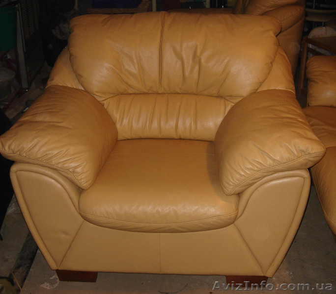 Продам кожаный гарнитур - <ro>Изображение</ro><ru>Изображение</ru> #3, <ru>Объявление</ru> #11750