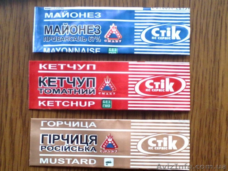 Порционные сахар, соль, перец, майонез, кетчуп, джем, горчица - <ro>Изображение</ro><ru>Изображение</ru> #1, <ru>Объявление</ru> #18522