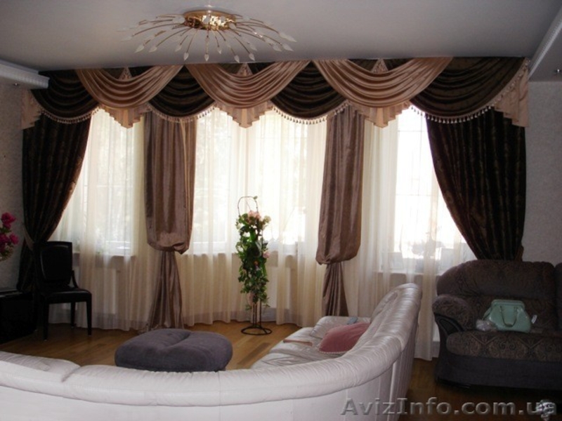 Пошив штор, интерьерноготекстиля. Карнизы. Рулонные шторы.Ткани.Декор. - <ro>Изображение</ro><ru>Изображение</ru> #3, <ru>Объявление</ru> #171875