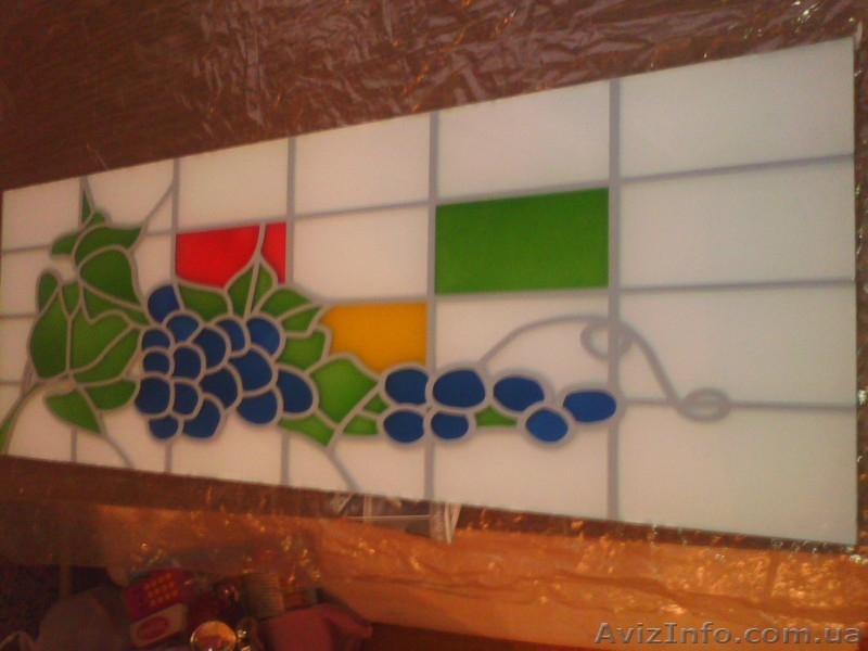 Псевдо витраж (заливной витраж). Декоративные изделия из листового стекла. - <ro>Изображение</ro><ru>Изображение</ru> #3, <ru>Объявление</ru> #195544