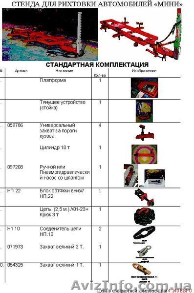 Рихтовочный стенд МК-03 «Мастер» Стенд рамного типа на ножничном подъемнике. - <ro>Изображение</ro><ru>Изображение</ru> #3, <ru>Объявление</ru> #205364