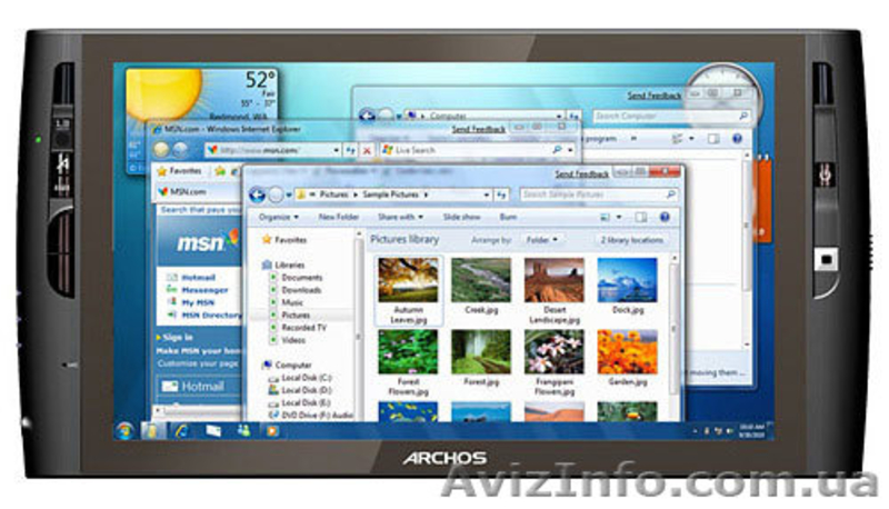 Планшет Archos 9: сенсорный экран 9 дюймов, Intel Atom и Windows 7 - <ro>Изображение</ro><ru>Изображение</ru> #1, <ru>Объявление</ru> #264496