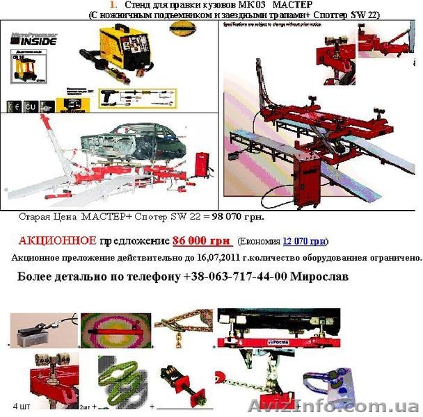 Стенд для рихтовки кузова на ножничном подъемнике МАСТЕР."+споттер в подарок - <ro>Изображение</ro><ru>Изображение</ru> #2, <ru>Объявление</ru> #312378