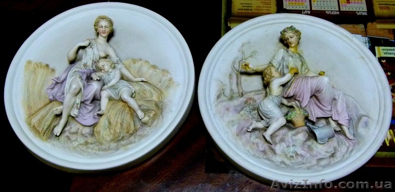 Старинные настенные барельефы "Осень.Весна",пара - <ro>Изображение</ro><ru>Изображение</ru> #3, <ru>Объявление</ru> #349766