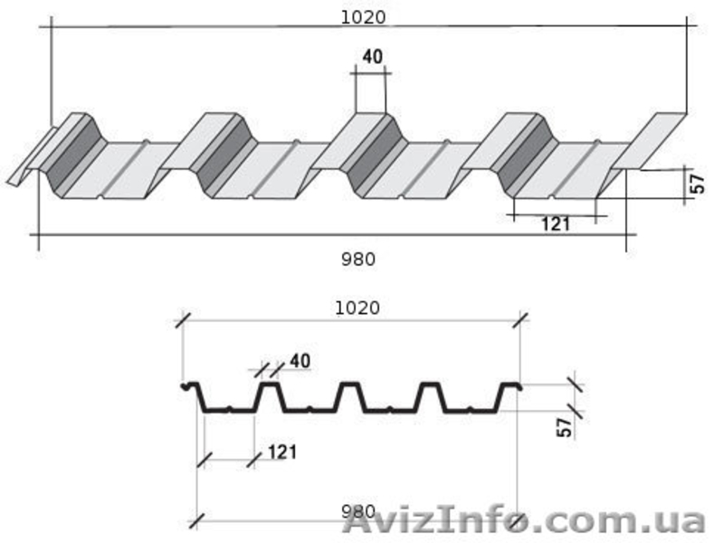 Профнастил и металлочерепица,комплектующие - <ro>Изображение</ro><ru>Изображение</ru> #3, <ru>Объявление</ru> #366320