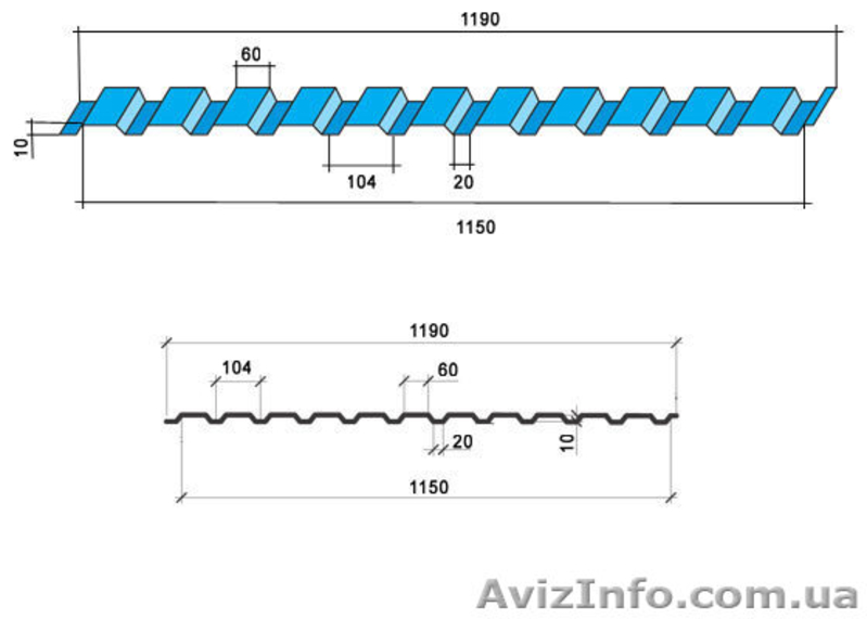 Профнастил и металлочерепица,комплектующие - <ro>Изображение</ro><ru>Изображение</ru> #2, <ru>Объявление</ru> #366320