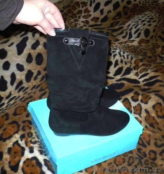 Замшевые зимние сапоги новые р.40 - <ro>Изображение</ro><ru>Изображение</ru> #1, <ru>Объявление</ru> #450677