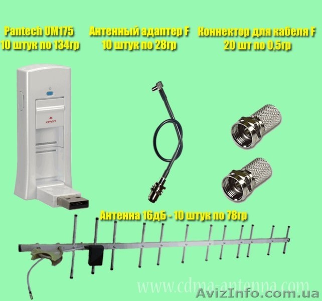  Комплекты для CDMA : Адаптер + модем + Антенна 16dB. ОПТОМ  - <ro>Изображение</ro><ru>Изображение</ru> #3, <ru>Объявление</ru> #547362