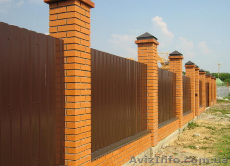 Заборы металлические из профлиста. - <ro>Изображение</ro><ru>Изображение</ru> #4, <ru>Объявление</ru> #539038