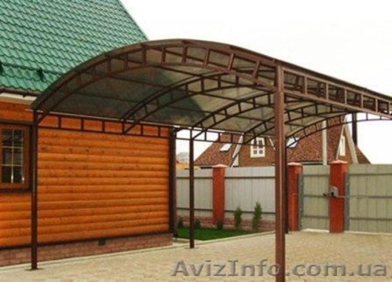 Навесы: автомобильные, дворовые. - <ro>Изображение</ro><ru>Изображение</ru> #5, <ru>Объявление</ru> #343052