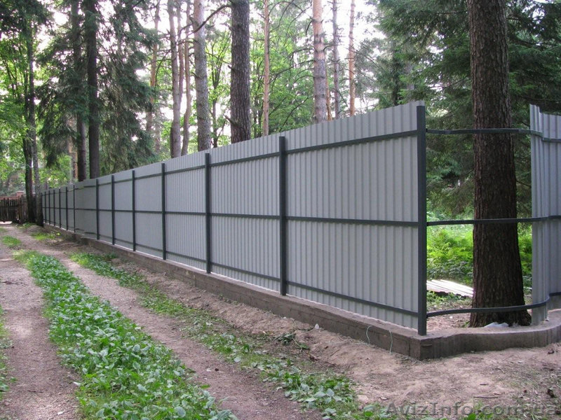 Заборы металлические из профлиста. - <ro>Изображение</ro><ru>Изображение</ru> #5, <ru>Объявление</ru> #539038