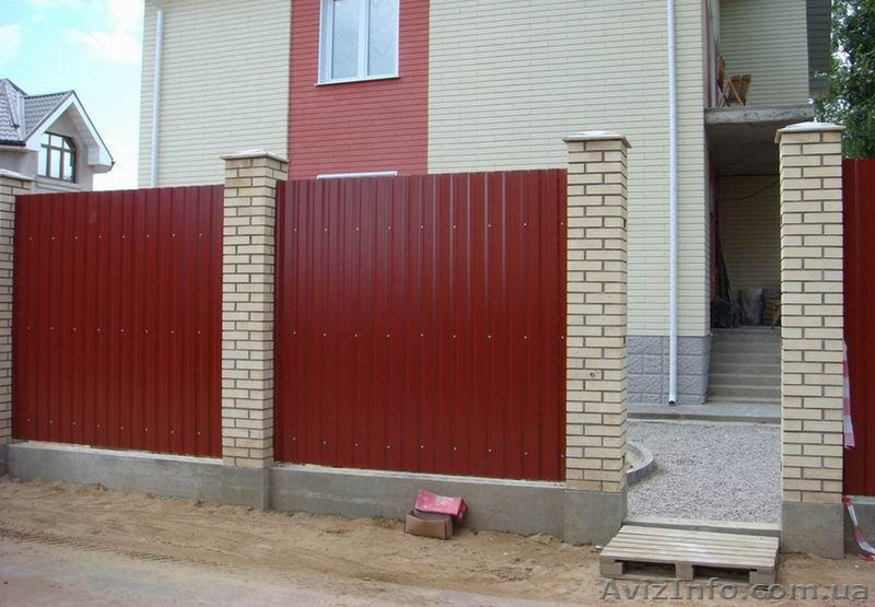 Заборы металлические из профлиста. - <ro>Изображение</ro><ru>Изображение</ru> #6, <ru>Объявление</ru> #539038