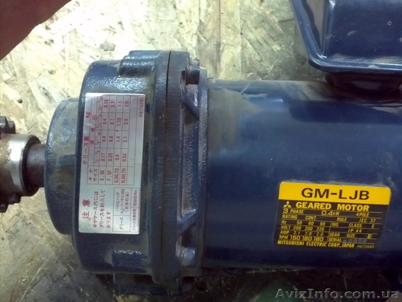 продам электродвигатель (б.у.) с электротормозом и редуктором - <ro>Изображение</ro><ru>Изображение</ru> #1, <ru>Объявление</ru> #544663