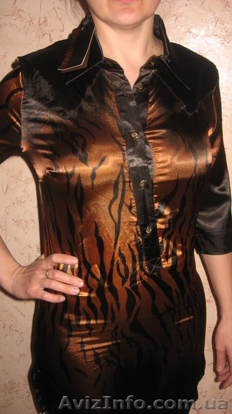 Девочки,праздничная скидка !!! Туника -рубашка ROBERTO CAVALLI(Италия) р-рL - <ro>Изображение</ro><ru>Изображение</ru> #5, <ru>Объявление</ru> #551598