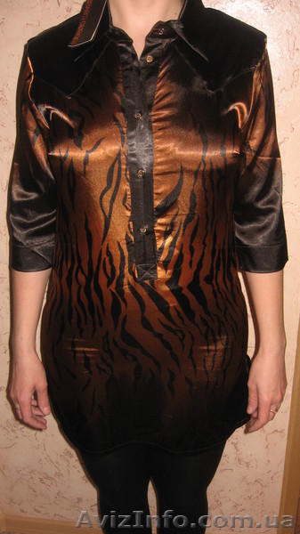 Девочки,праздничная скидка !!! Туника -рубашка ROBERTO CAVALLI(Италия) р-рL - <ro>Изображение</ro><ru>Изображение</ru> #6, <ru>Объявление</ru> #551598