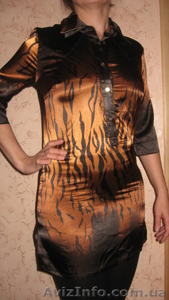 Девочки,праздничная скидка !!! Туника -рубашка ROBERTO CAVALLI(Италия) р-рL - <ro>Изображение</ro><ru>Изображение</ru> #7, <ru>Объявление</ru> #551598