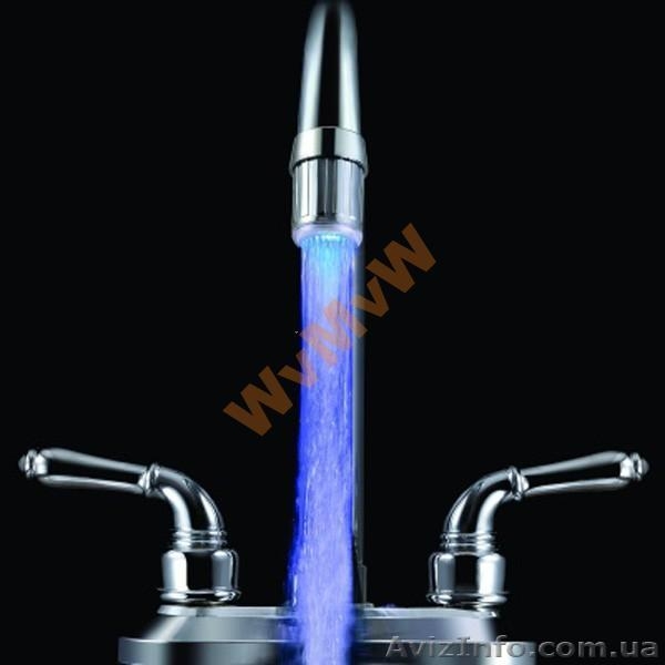 Насадка на кран термо подсветка воды БЕЗ БАТАРЕЕК - <ro>Изображение</ro><ru>Изображение</ru> #3, <ru>Объявление</ru> #619244