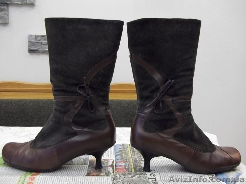  Продам женские зимние полусапожки на низком каблуке б/у - <ro>Изображение</ro><ru>Изображение</ru> #3, <ru>Объявление</ru> #644835