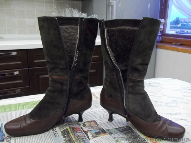  Продам женские зимние полусапожки на низком каблуке б/у - <ro>Изображение</ro><ru>Изображение</ru> #5, <ru>Объявление</ru> #644835