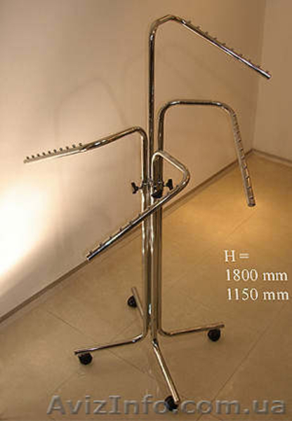 Вешала мобильные, напольные хромированные и крашеные стойки для одежды. - <ro>Изображение</ro><ru>Изображение</ru> #4, <ru>Объявление</ru> #782128