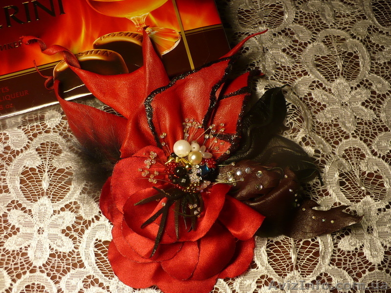 Предлагаю цветы из кожи и меха,авторскую бижутерию. - <ro>Изображение</ro><ru>Изображение</ru> #4, <ru>Объявление</ru> #830609