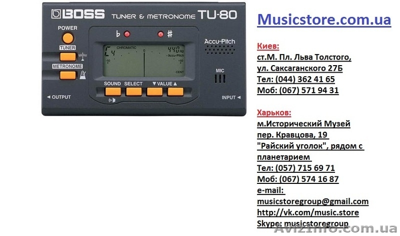 продам тюнер/метроном Boss TU80. - <ro>Изображение</ro><ru>Изображение</ru> #1, <ru>Объявление</ru> #871399