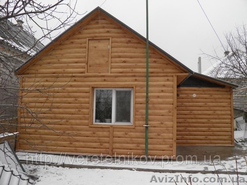 Сайдинг металлический. "Бревно" (металлосайдинг) Блок - хаус. Харьков.  - <ro>Изображение</ro><ru>Изображение</ru> #7, <ru>Объявление</ru> #862162