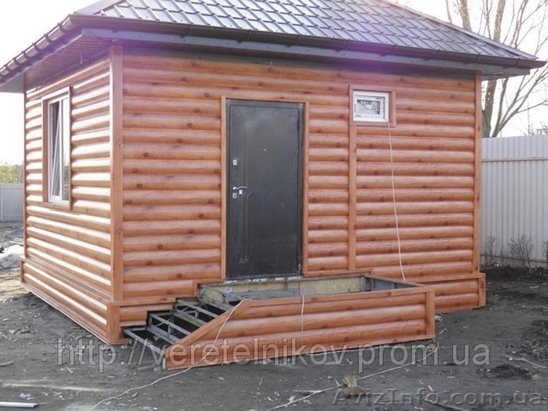 Сайдинг металлический. "Бревно" (металлосайдинг) Блок - хаус. Харьков.  - <ro>Изображение</ro><ru>Изображение</ru> #4, <ru>Объявление</ru> #862162