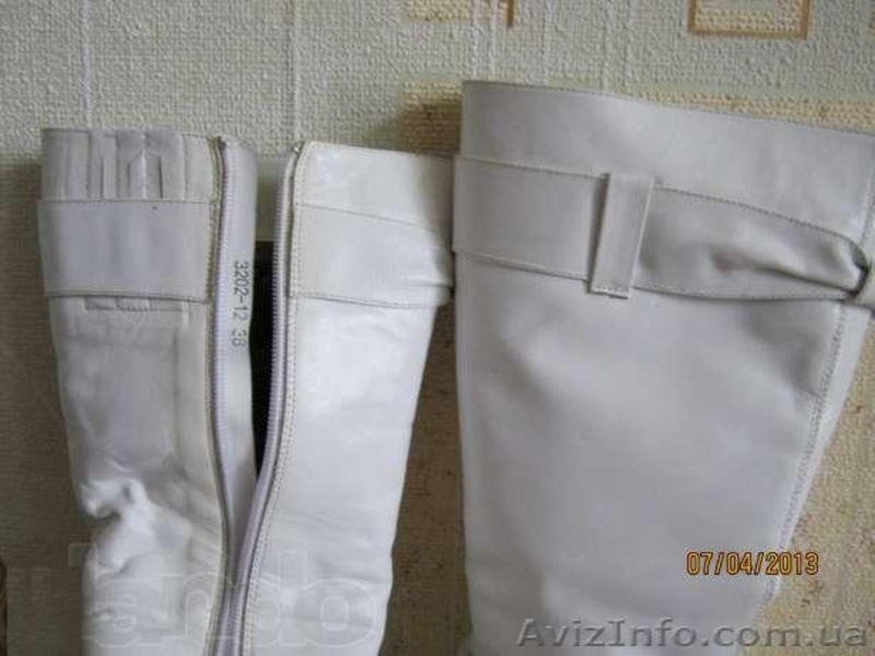 Женские зимние сапоги 38 р. б\у белые натур. кожа мех - <ro>Изображение</ro><ru>Изображение</ru> #4, <ru>Объявление</ru> #878208