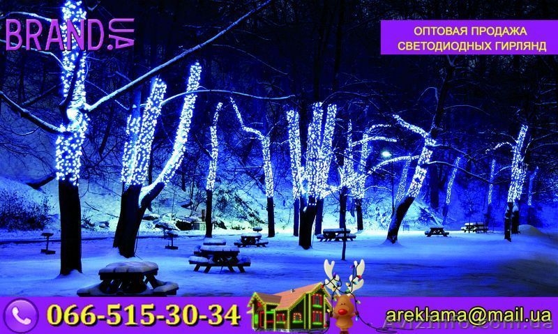 Гирлянды для деревьев по оптовым ценам Барабашово Харьков 066-515-30-34 - <ro>Изображение</ro><ru>Изображение</ru> #3, <ru>Объявление</ru> #956956