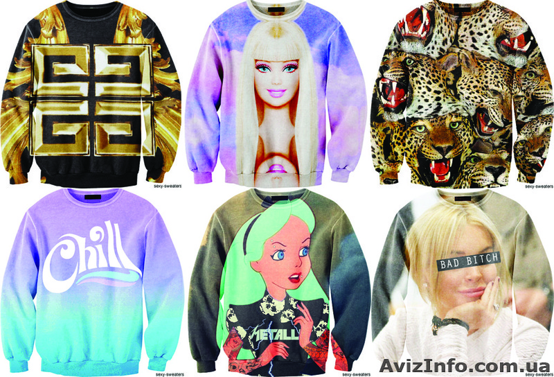 Одежда с принтами в Украине. Sexy sweaters от производителя Fusion. - <ro>Изображение</ro><ru>Изображение</ru> #9, <ru>Объявление</ru> #997545