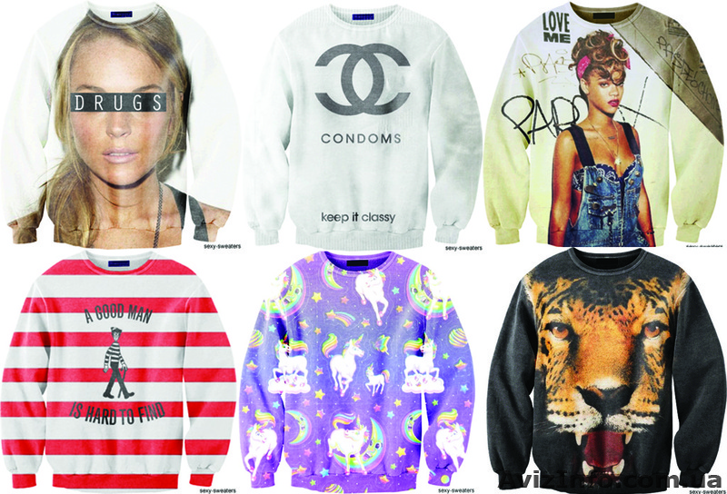 Одежда с принтами в Украине. Sexy sweaters от производителя Fusion. - <ro>Изображение</ro><ru>Изображение</ru> #8, <ru>Объявление</ru> #997545