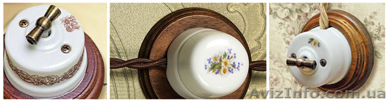 Электрика ретро Salvador, для внутреннего и наружного монтажа - <ro>Изображение</ro><ru>Изображение</ru> #7, <ru>Объявление</ru> #1036294