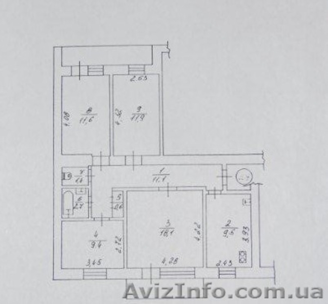 Продается прекрасная 4х комнатная квартира  - <ro>Изображение</ro><ru>Изображение</ru> #10, <ru>Объявление</ru> #1057325