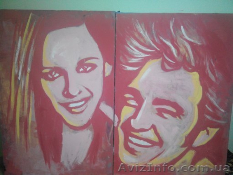 Картина портрет на заказ в стиле Поп Арт Pop Art - <ro>Изображение</ro><ru>Изображение</ru> #3, <ru>Объявление</ru> #1082416