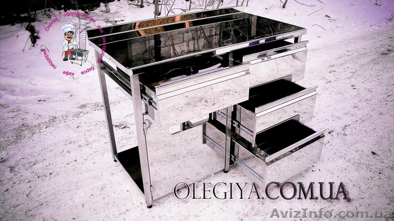 Стол-тумба для кухни из нержавейки - <ro>Изображение</ro><ru>Изображение</ru> #3, <ru>Объявление</ru> #1086530
